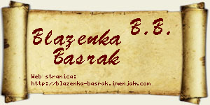 Blaženka Basrak vizit kartica